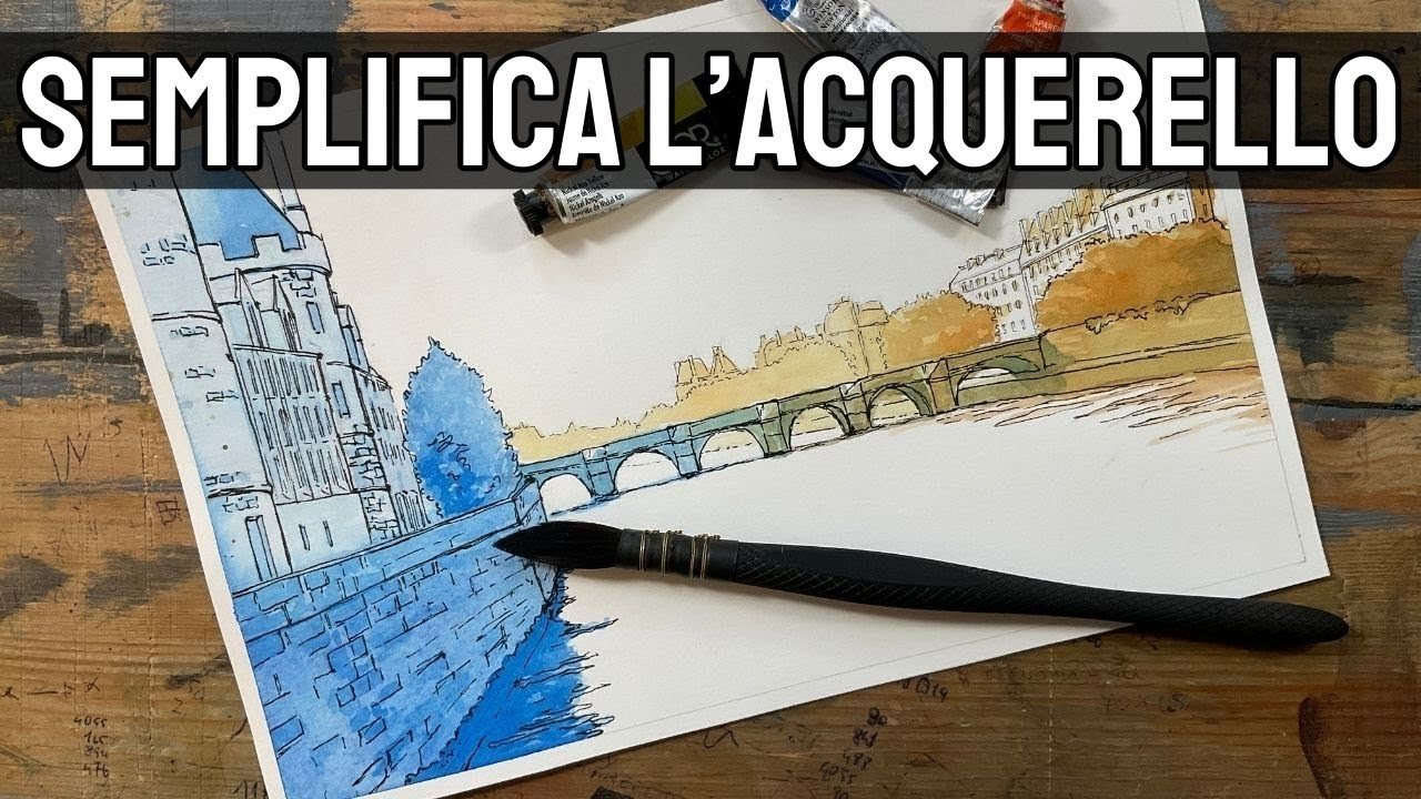 Semplifica il tuo paesaggio in acquerello con questi passaggi
