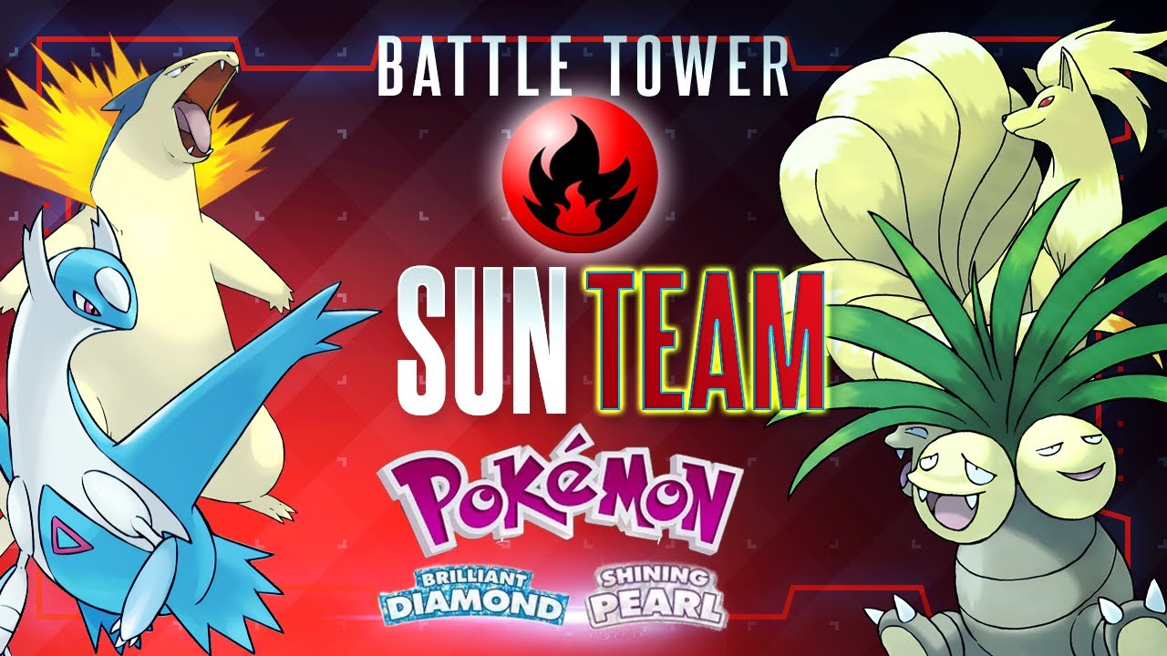 Pokemon BD/SP – Battle Tower (Master Class Doubles): All 10 Rank Boss Battles 🏆 - Sun Team ☀️
