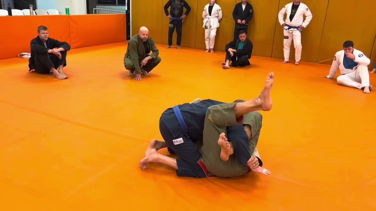 Triangle from Bottom Side Control