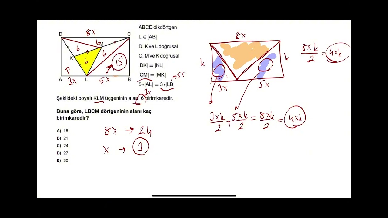 ÖNLİSANS KPSS 2022 GEOMETRİ AYRINTILI ÇÖZÜM