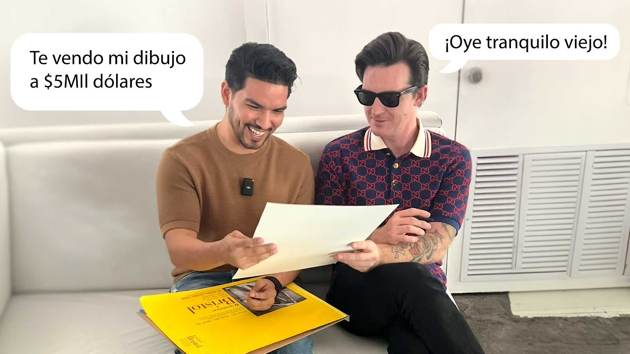 Drake Bell ve mi dibujo y NO REACCIONA 😱