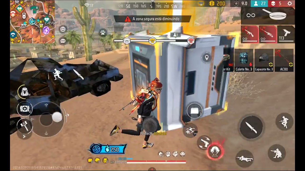 🔥 FREE FIRE BR RANQUEADA – Gameplay Sem Edição (Partida Completa)