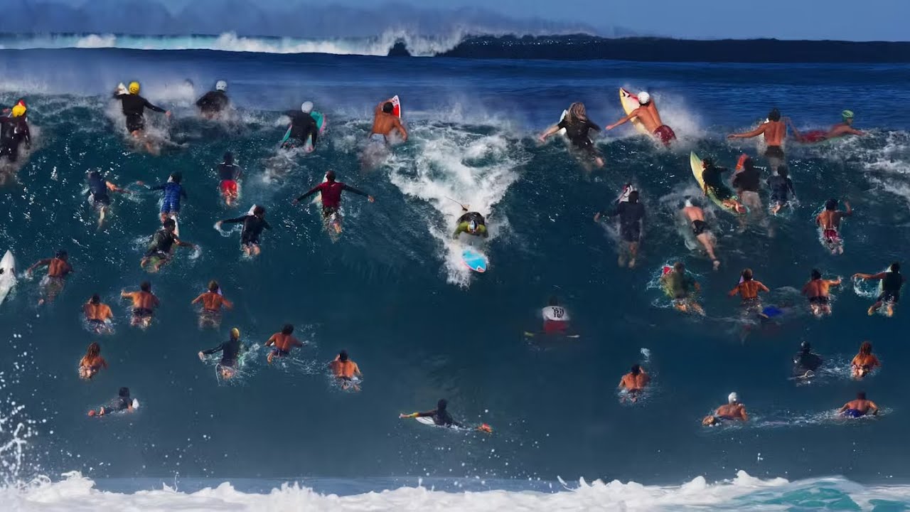 THE MOST CROWDED DAY OF THE YEAR AT PIPELINE