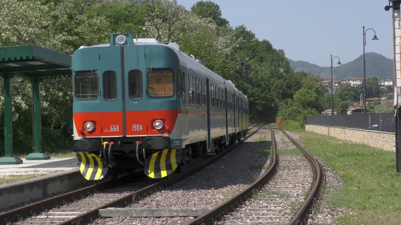 2018-05-06 Le ALn 668 1904 e 1936 con il Sebino Express sulla Palazzolo-Paratico 3/4