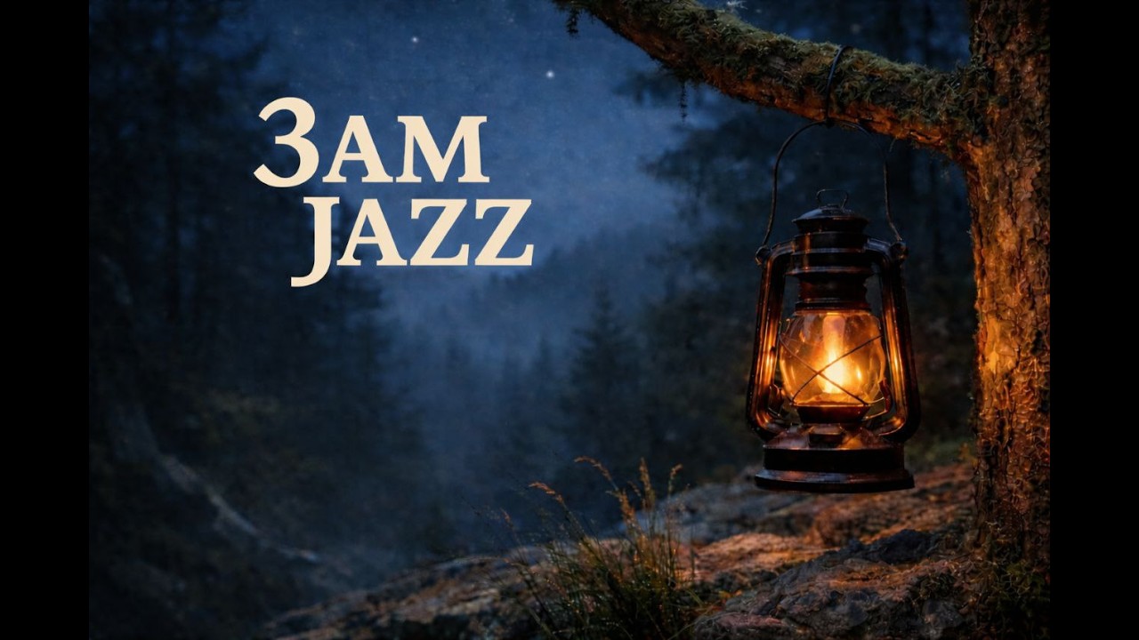 3AM Forest Jazz 🌙 Deep Sleep Night Music | Calm Silent Lake Ambience