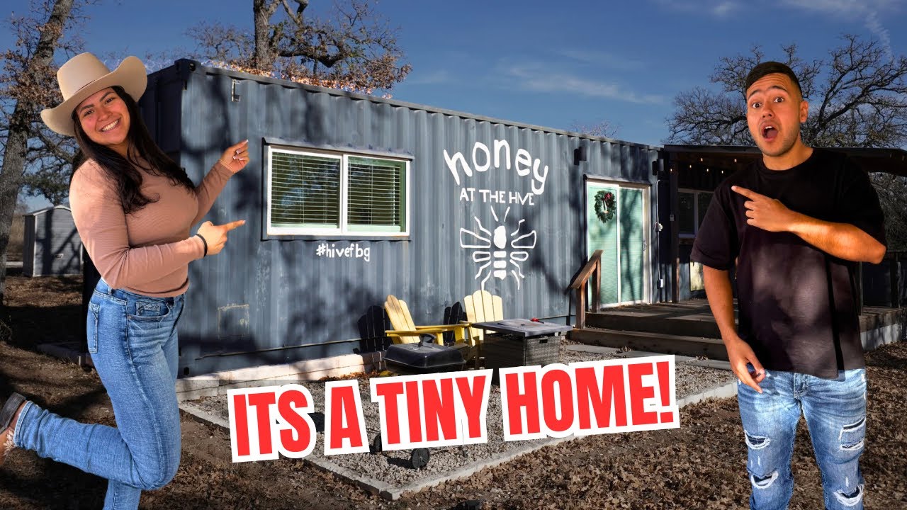 Living In A Shipping Container In The Woods!! 