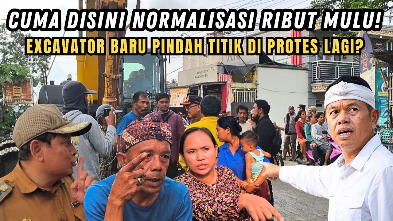 RIBUT LAGI❗NORMALISASI ISINYA PROTES MULU❗ EXCAVATOR BARU PINDAH KE KALI PULO SIRIH DI PROTES LAGI❓