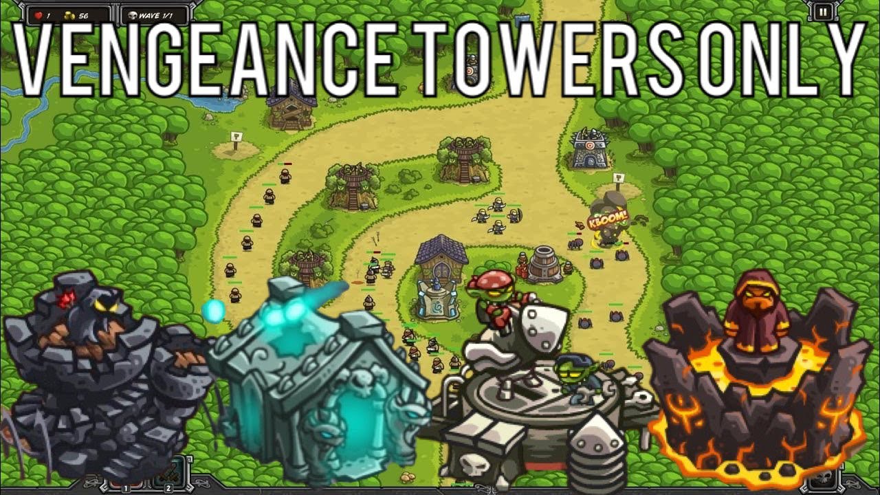 Can You Beat Kingdom Rush 1 with Vengeance Towers Only? [ImpossiBBBle]