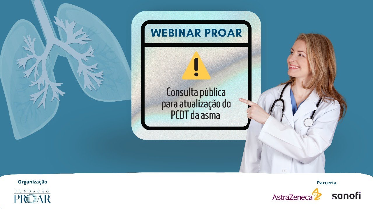 Webinar sobre Consulta Pública para atualização do PCDT da Asma