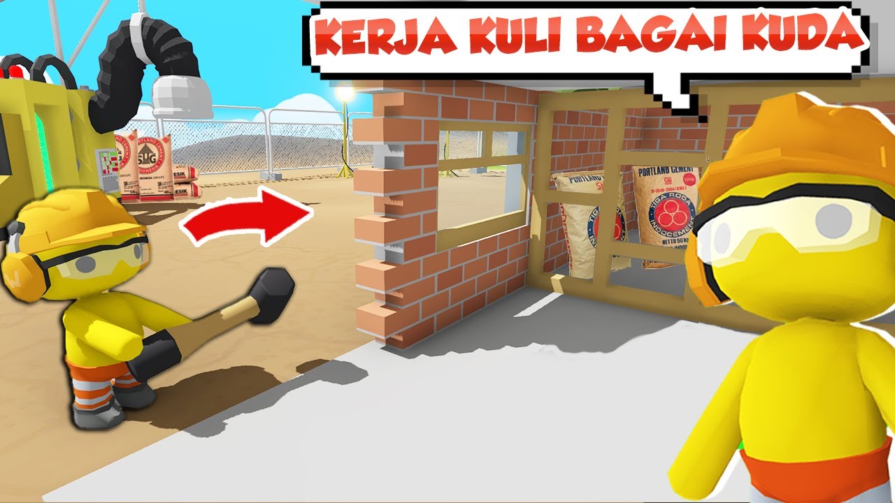 AKU BERHASIL KERJA JADI KULI BANGUNAN DI UPDATE TERBARU WOBBLY LIFE !!!