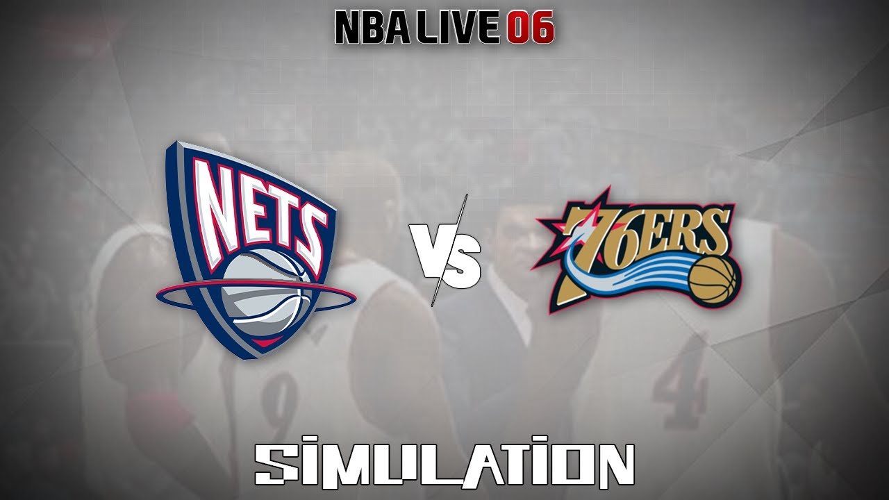 NBA Live 06 (2005) - New Jersey Nets vs Philadelphia 76ers [Gameplay Simulation]