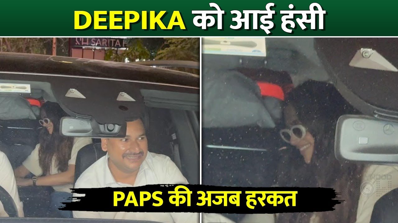 Deepika Padukone LAUGHS At Paps, Gets Badly Mobbed As She Returns From New York