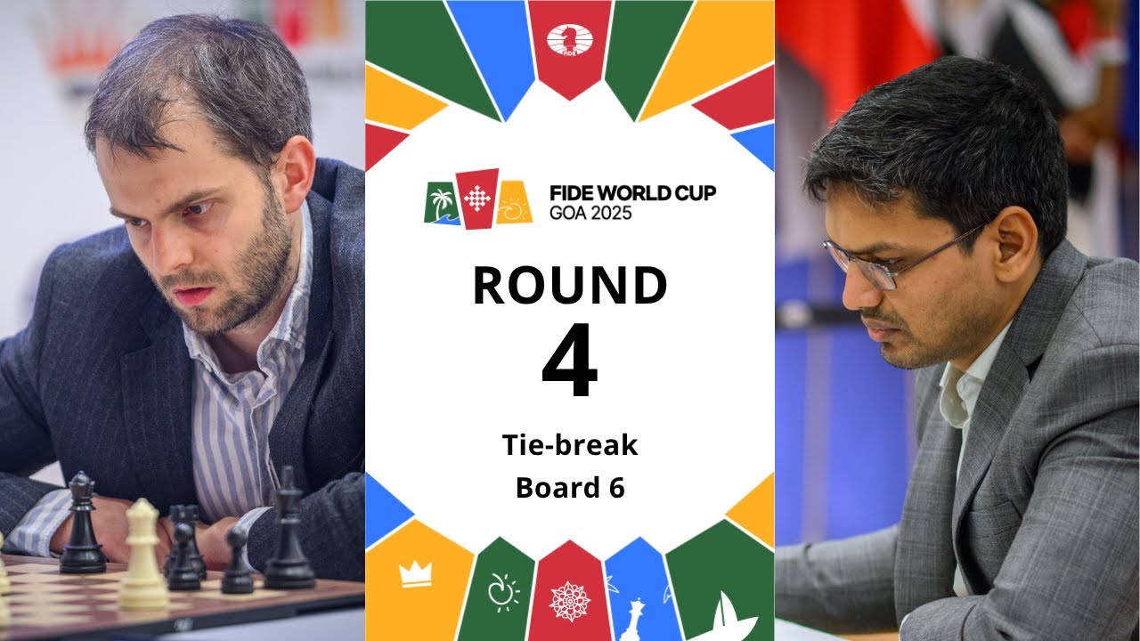 🇸🇪 Nils Grandelius &ndash; Harikrishna Pentala 🇮🇳 | FIDE World Cup 2025 | Round 4 | Tie-break | Board 6