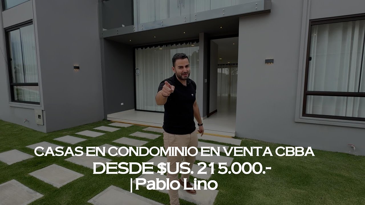 CASA EN CONDOMINIO EN VENTA COCHABAMBA  desde $US. 215.000- | Pablo Lino