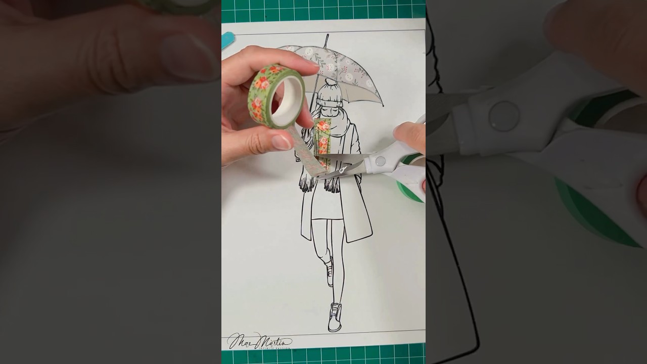 ASMR crafting #washitape #artfashion #fashioncreativity #fashiondesign #shortsfeed_ #asmrcrafts