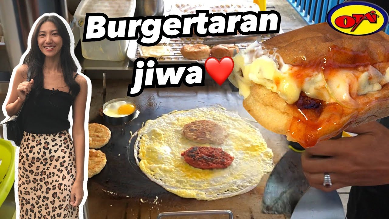 Gadis Korea 🇰🇷 Cuba Otai Burger Malaysia | Malaysia Street Food | 말레이시아 먹방