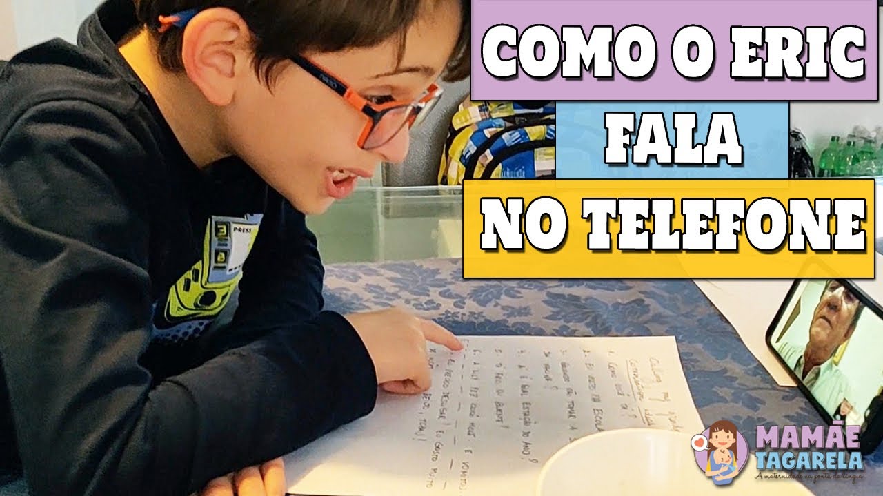 ERIC - AUTISTA - Fala com os avós seguindo um ROTEIRO