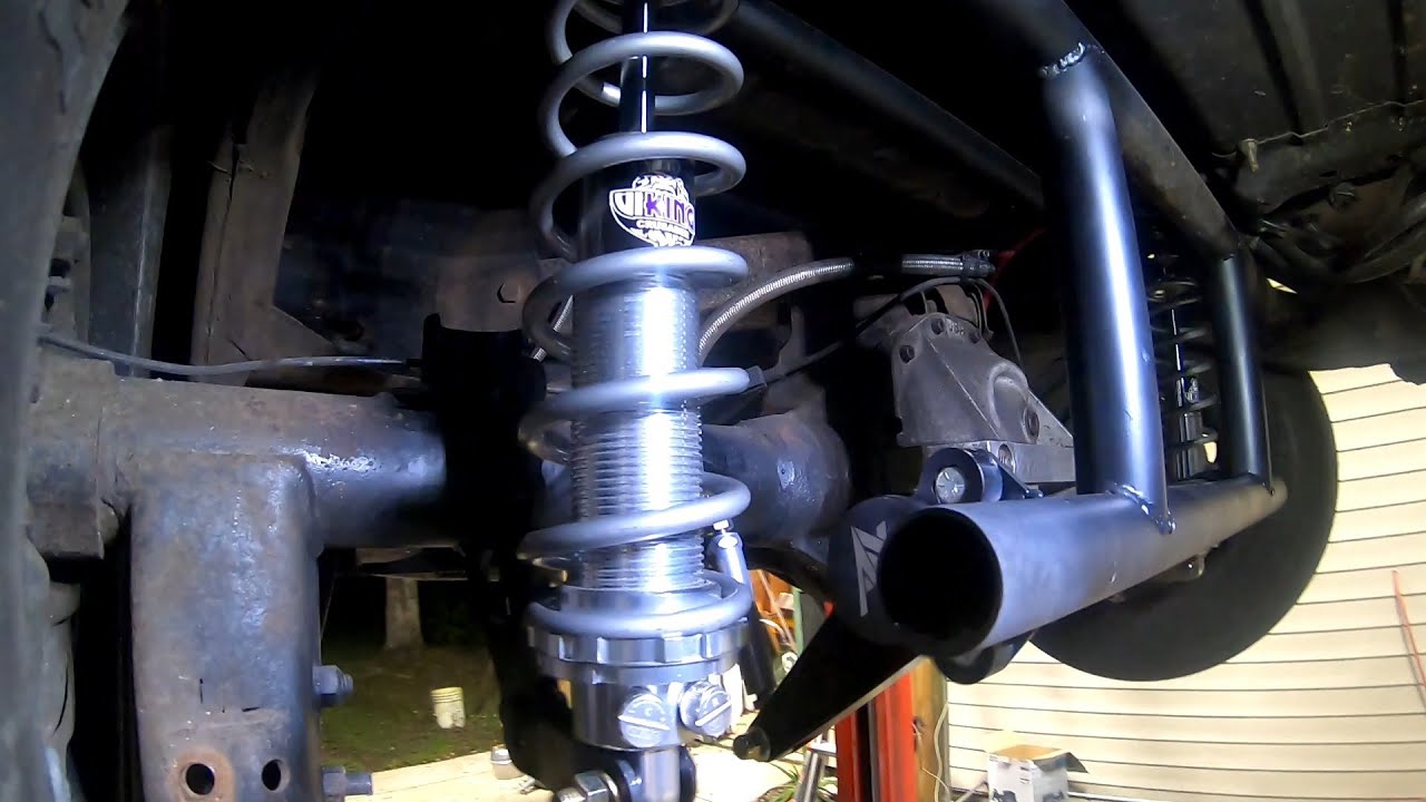 G-body Viking coilovers and billet TRZ anti rollbar install.