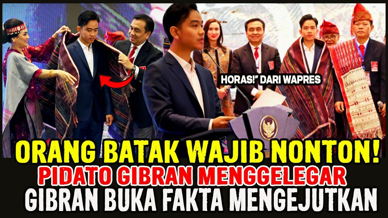 WADIDAW! PIDATO GIBRAN DI ACARA BATAK MENGGUNCANG! Ini Bukti Pemimpin Dekat Rakyat, LANGSUNG VIRAL!