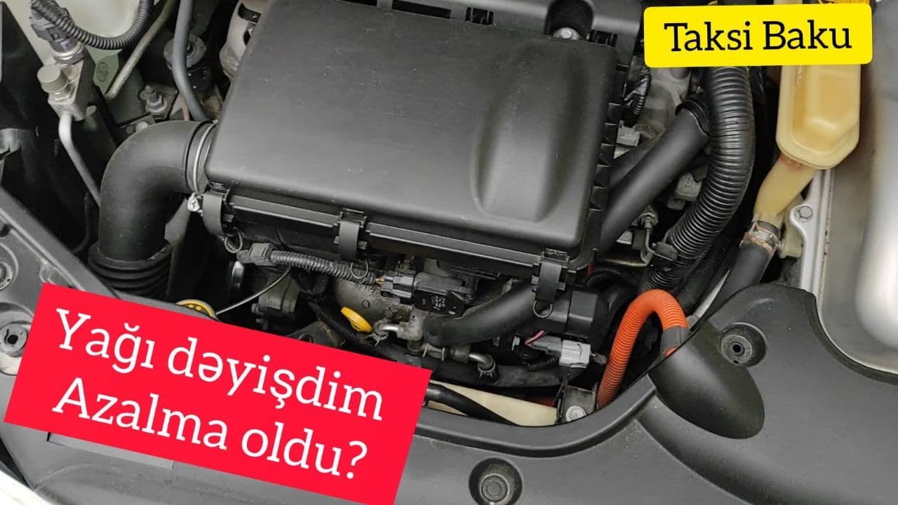Toyota Prius 20 kuzada yağ dəyişmə. Yağ 