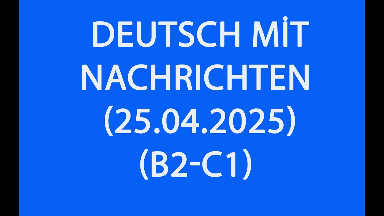 Deutsch lernen mit Nachrichten –Die deutsche Wirtschaft in der Krise | Tägliche Nachrichten