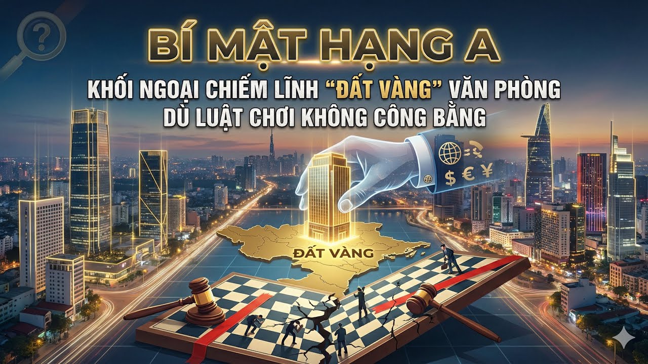 Bí mật hạng A: Khối ngoại chiếm lĩnh “đất vàng” văn phòng dù luật chơi không công bằng