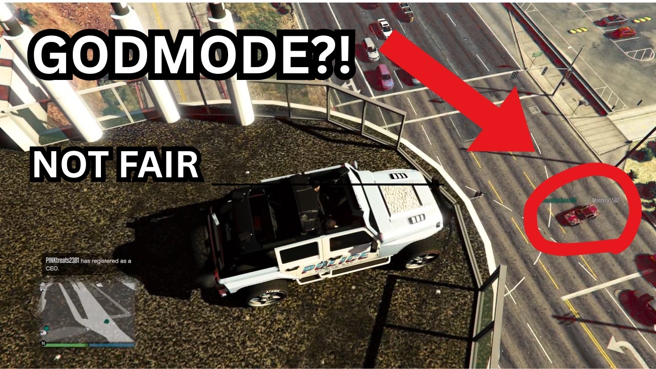 GODMODE Cheaters vs Me & My Friends in GTA 5 Online