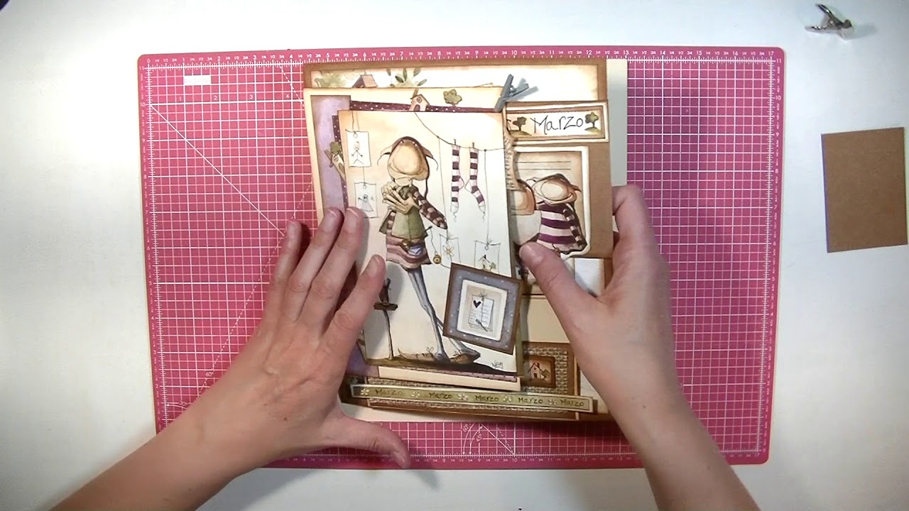 Proyecto Anual otro año mágico ( mes Marzo) álbum scrapbooking#cuento cositas al final del vídeo