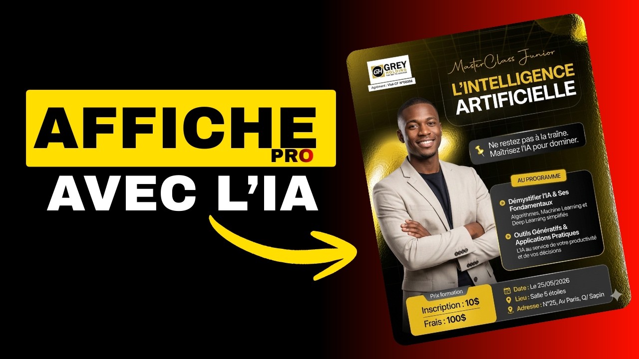 Comment cr&eacute;er des affiches IA qui claquent (100% gratuit)