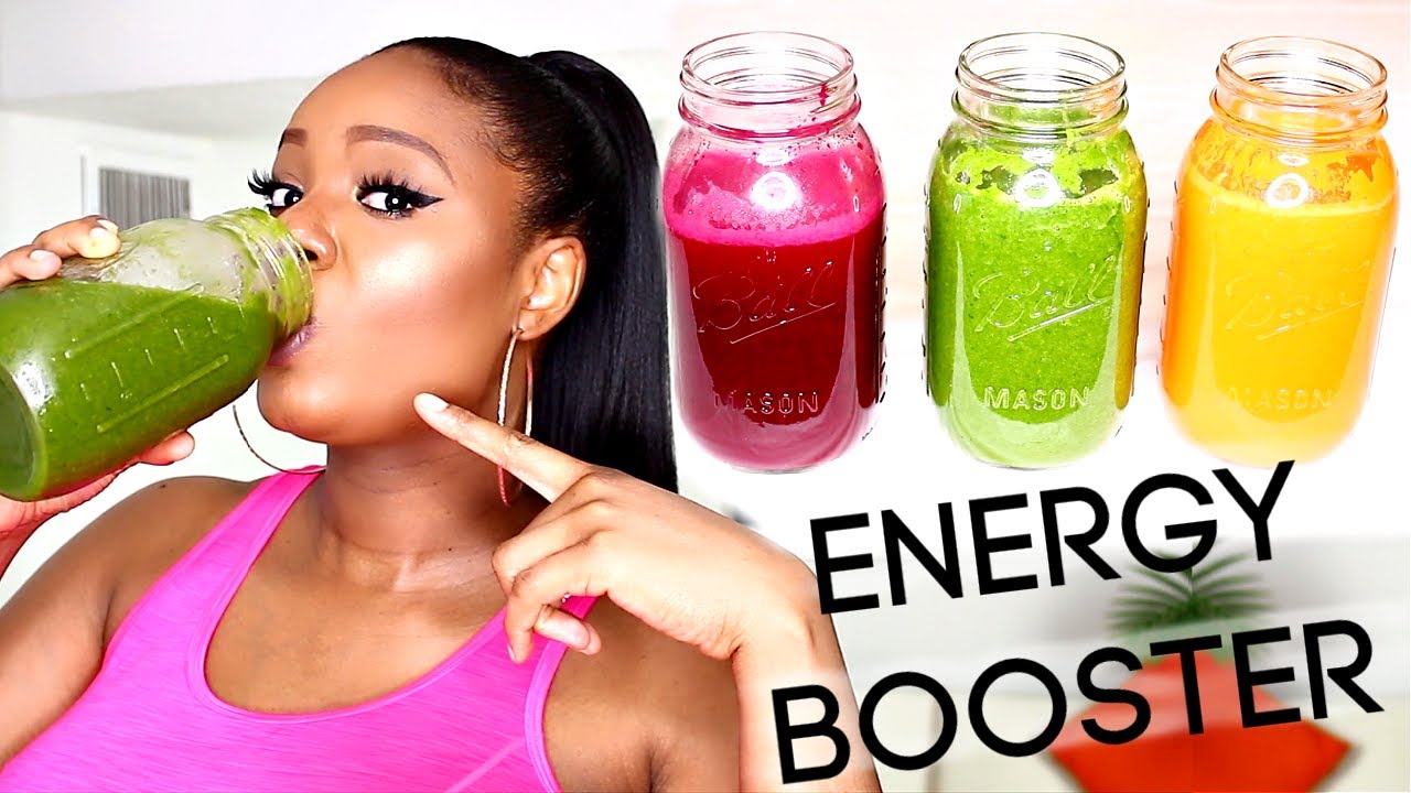 WHAT I DRINK IN A DAY : 3 HEALTHY JUICING RECIPES FOR ENERGY & BLOOD BUILDING | OMABELLETV