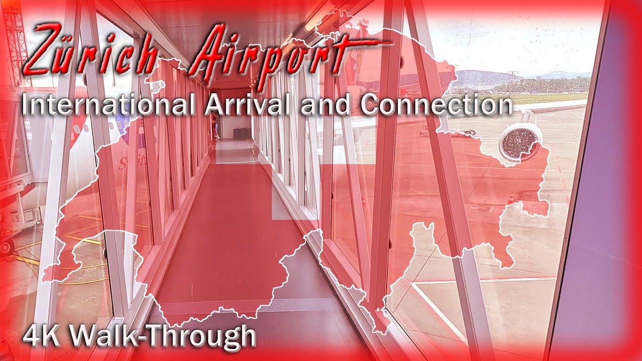 Zürich Airport International Arrival and Connection Walk-Through 4K 06/06/2025