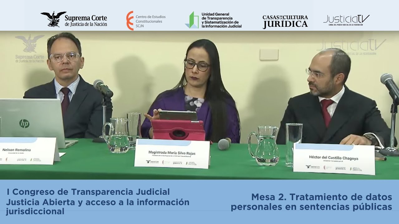 Congreso de Transparencia Judicial | Mesa 2. Tratamiento de datos personales en sentencias p&uacute;blicas