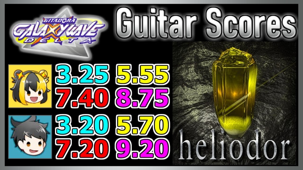 [GITADORA GuitarFreaks] heliodor - Guitar & Bass Scores