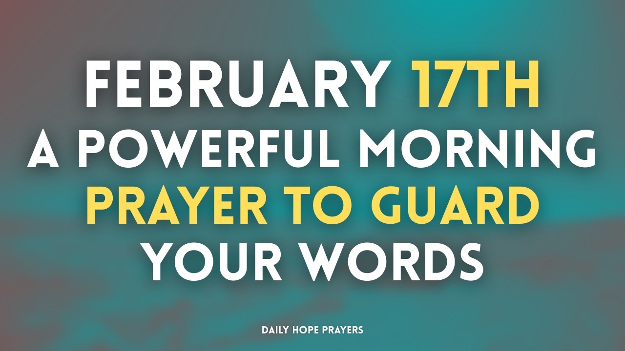 Jesus, Control My Tongue Today | A Powerful Morning Prayer to Guard Your Words