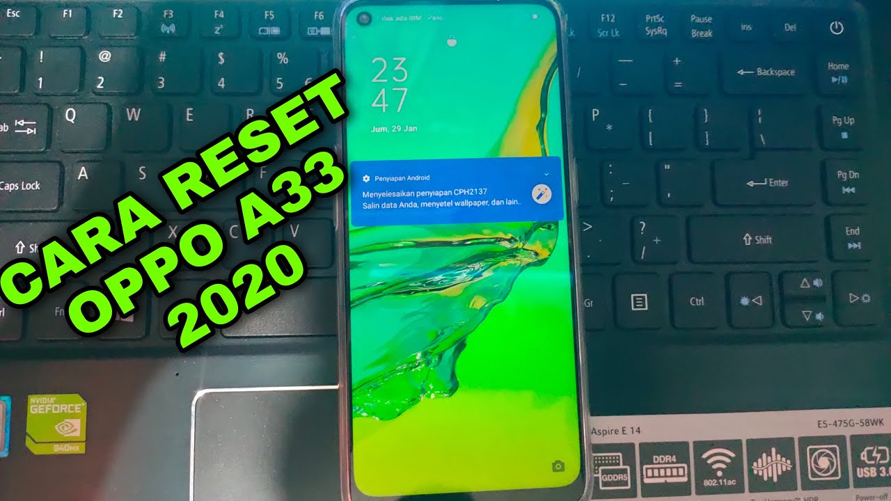 Hard reset oppo A33 2020 CPH 2137 dengan mudah.