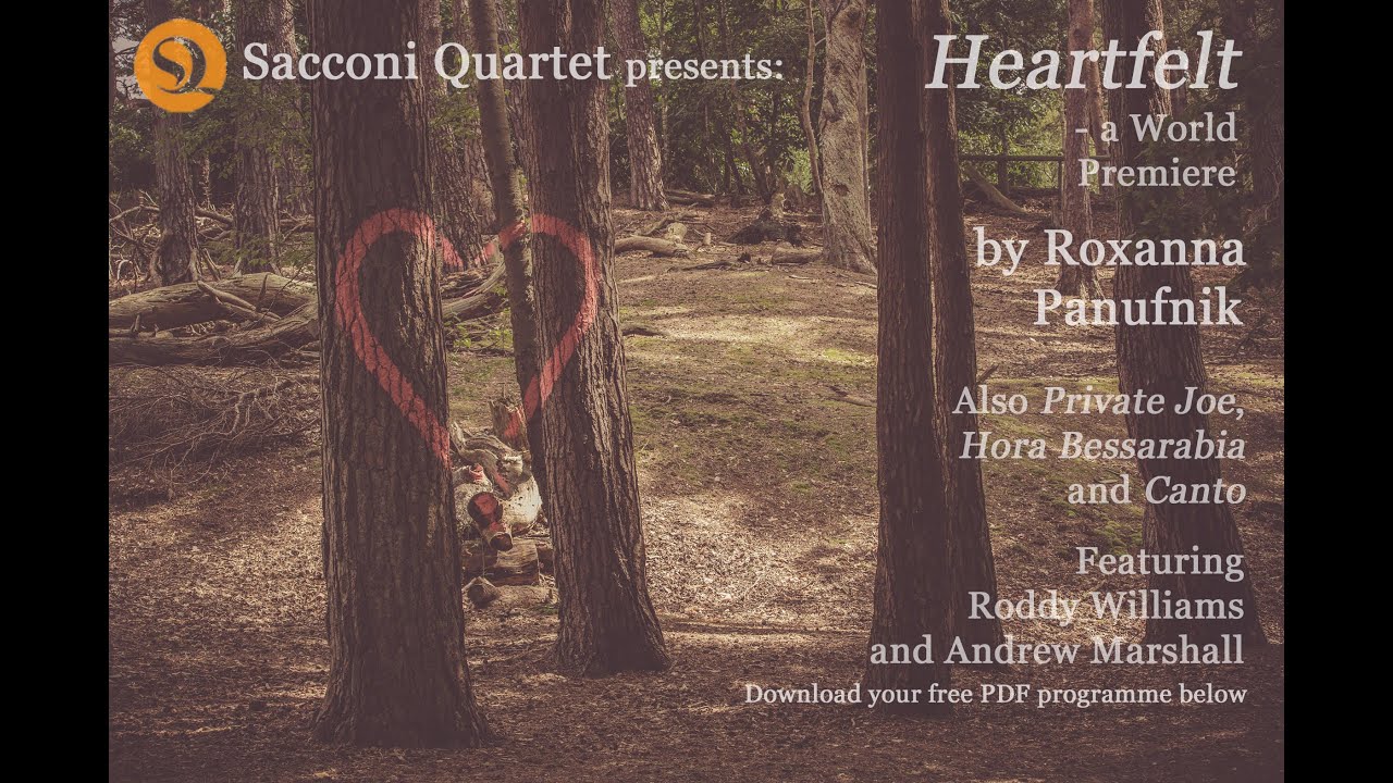 Roxanna Panufnik 'Heartfelt' WORLD PREMIERE 2020