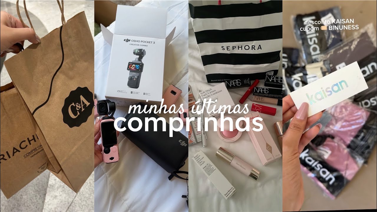 COMPRINHAS DE OUTUBRO | maquiagens da SEPHORA, câmera osmo pocket 3, looks da kaisan e mais 🛍️💸✨
