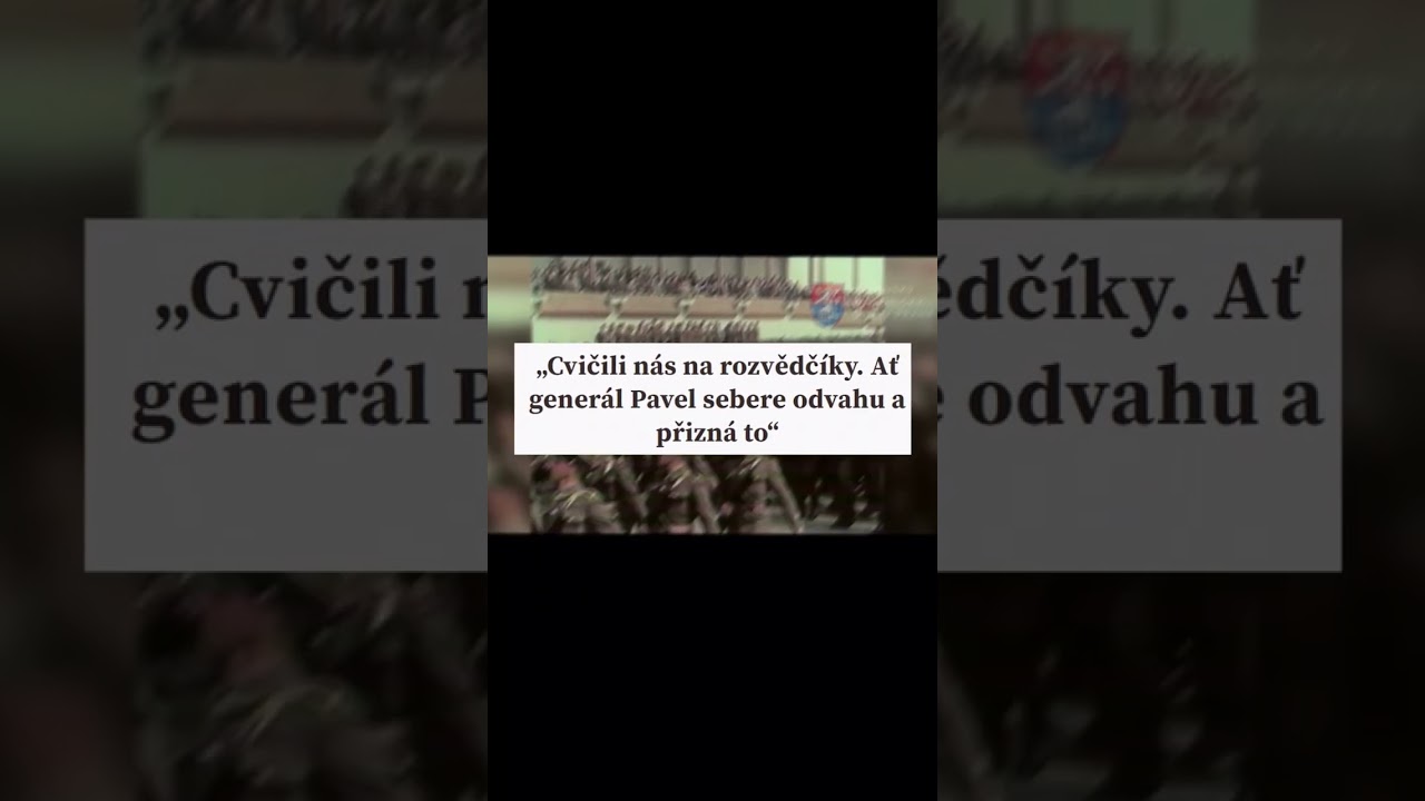 Gener&aacute;l Pavel a realita