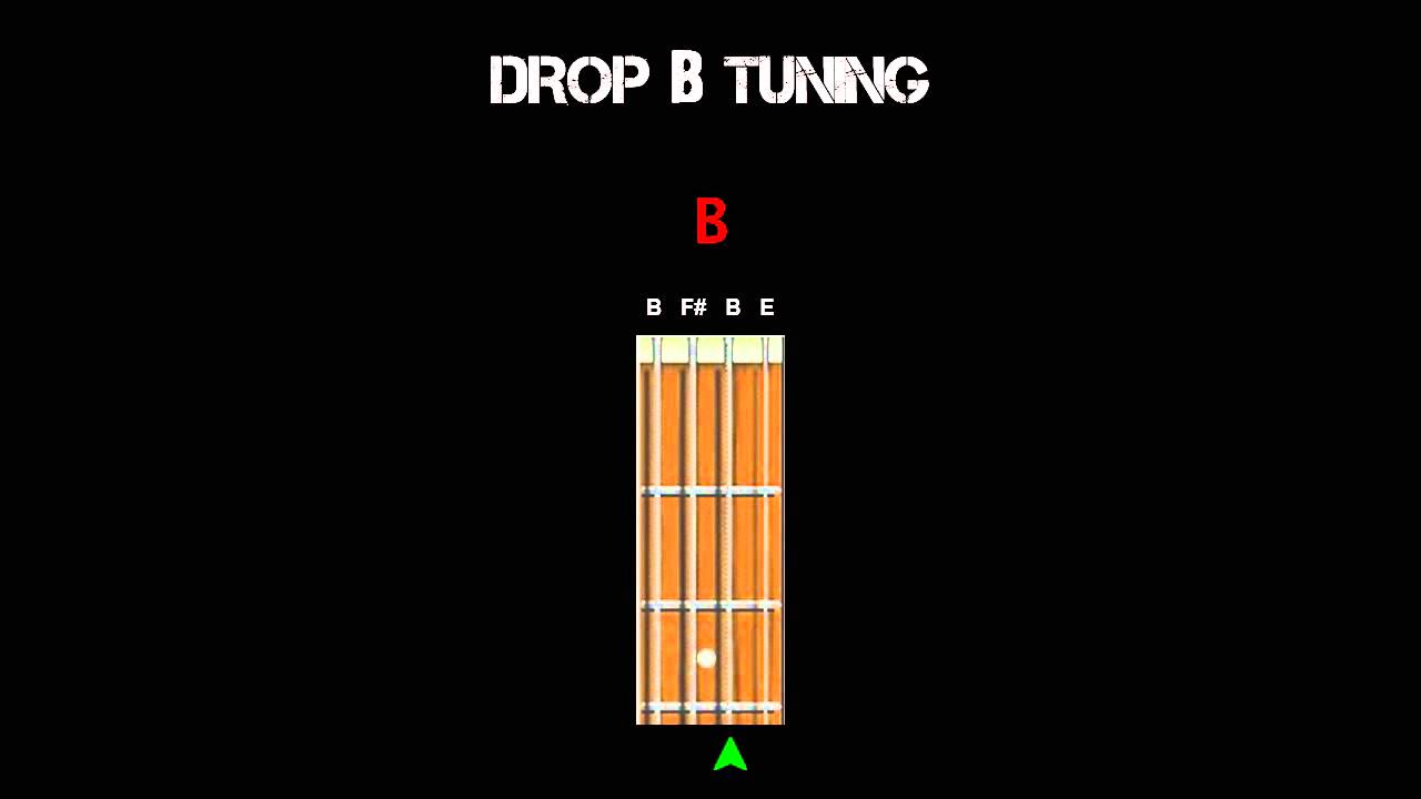 Bass Tuning -  Drop B (B F# B E)