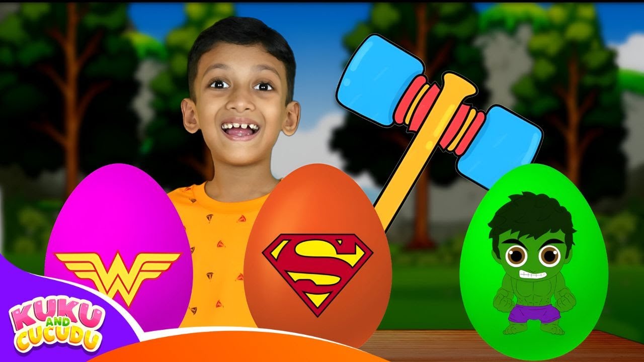 Superhero Surprise Eggs & More Fun Songs 🎁🦸 | Kids Songs Compilation &ndash; Kuku and Cucudu