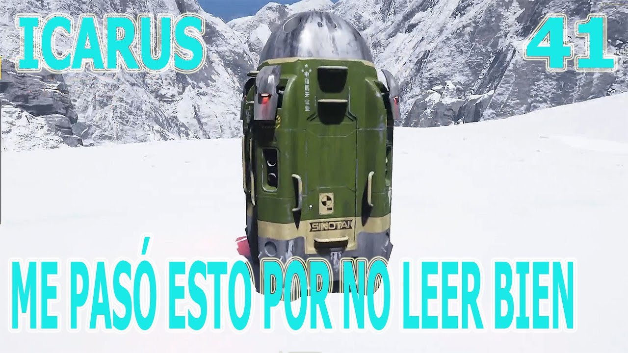Me pasó esto por no leer bien. Icarus