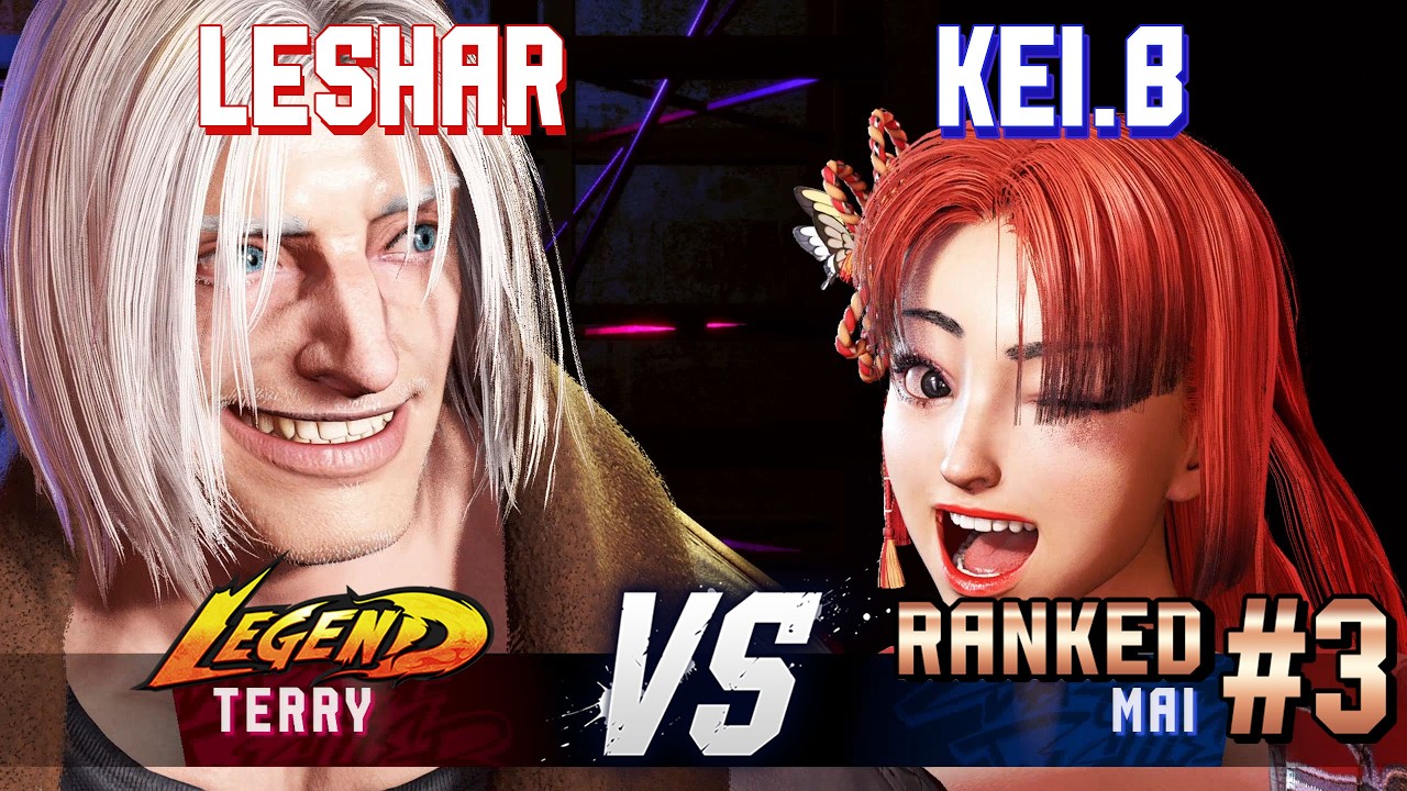 SF6 ▰ LESHAR (Terry) vs KEI.B (#3 Ranked Mai) ▰ High Level Gameplay