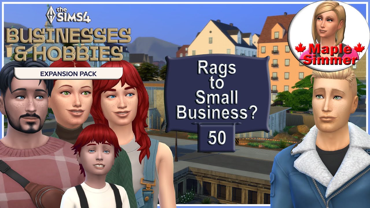 Unwanted Sibling! Pt 50: Rags to Small Business Challenge (Sims 4 Businesses & Hobbies)
