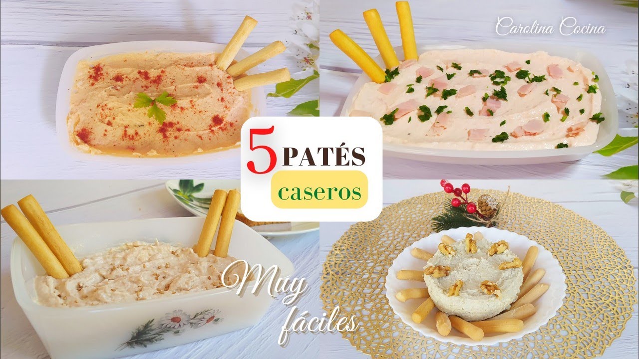 5 PATÉS FÁCILES, RÁPIDOS y RIQUÍSIMOS‼️🌲