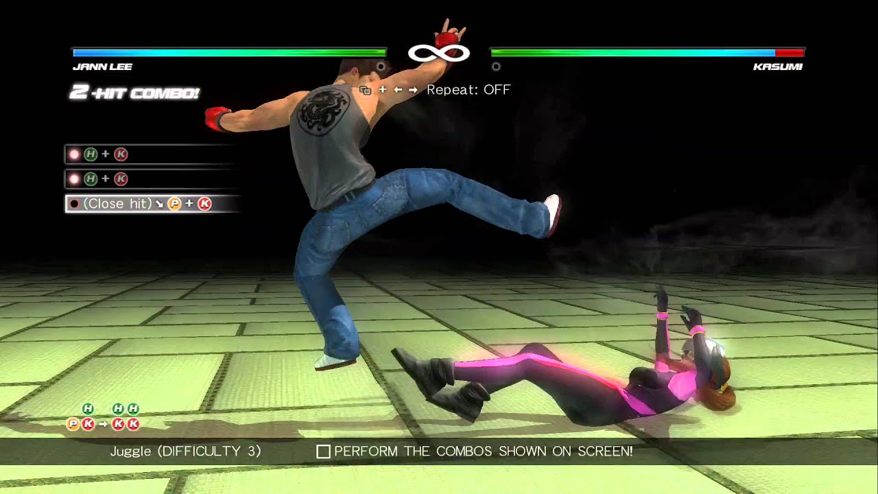 Dead or Alive 5: Last Round - Jann Lee Combo Challenge [60 FPS]