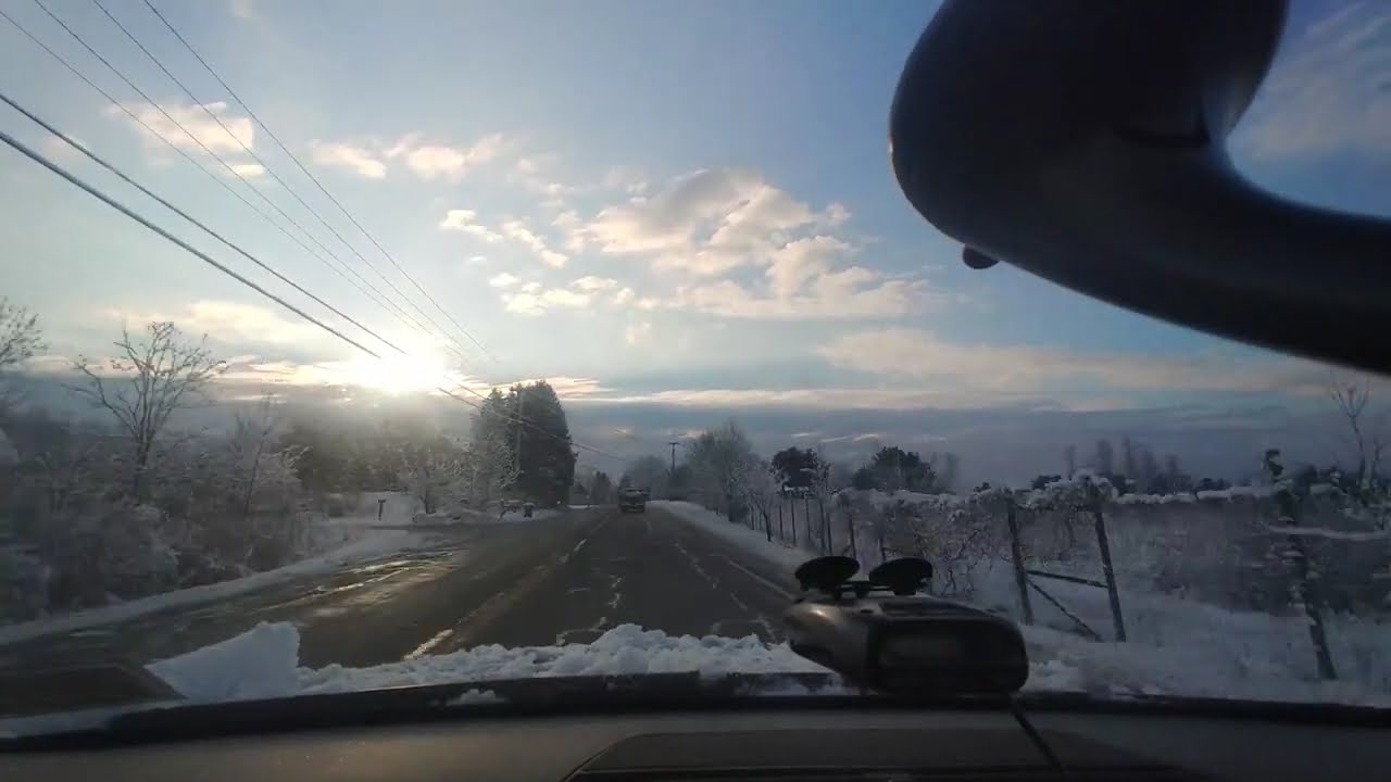 Winter Wonderland Snowfall Cruising In Upstate NY Pine Bush Audi A4 B6 1.8T