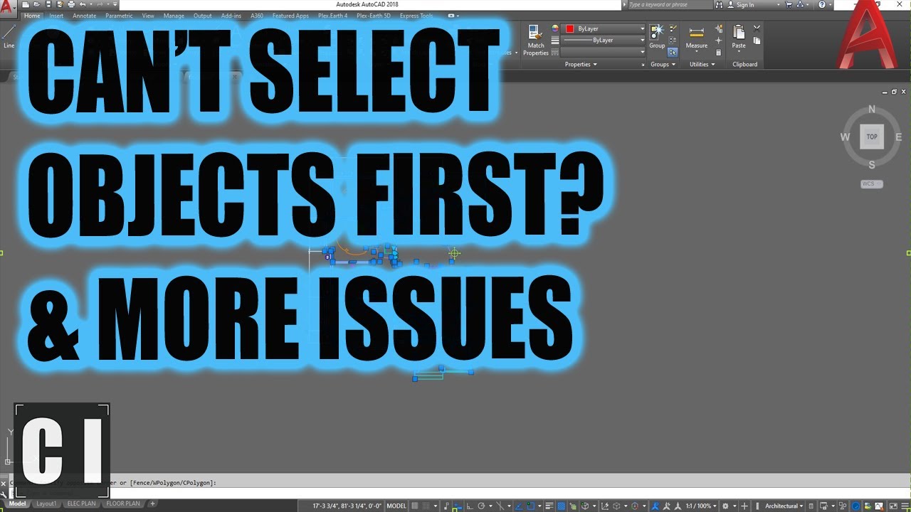 AutoCAD Can't Select Objects Before Command - Simple Fix & More Variables!