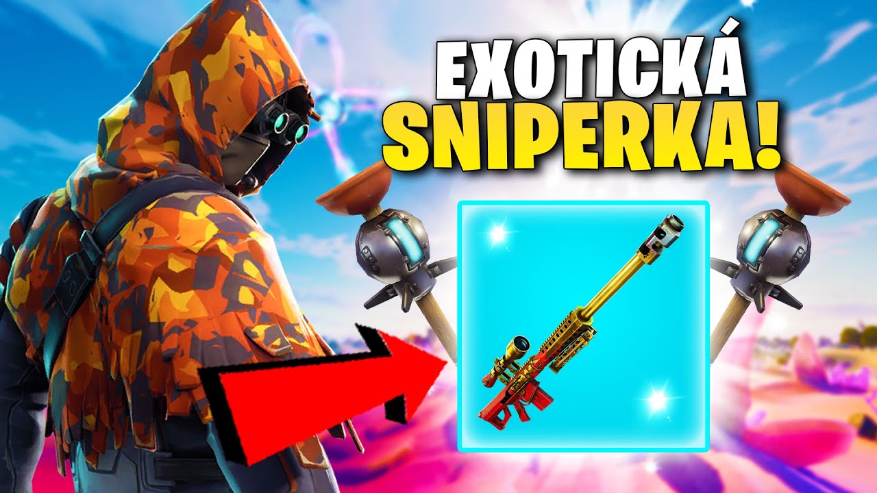 *NOVÁ* EXOTICKÁ SNIPERKA VE FORTNITE STŘÍLÍ CLINGERY?!