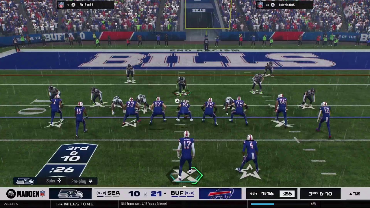 Seahawks 🆚 Bills
