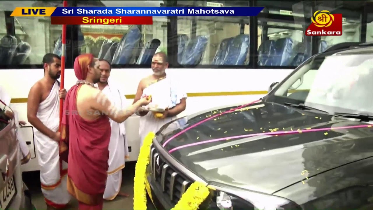 Sri Sharada Sharannavaratri Mahotsava – Simhavahana Alankara, Gajashwa Puja - Live Sringeri